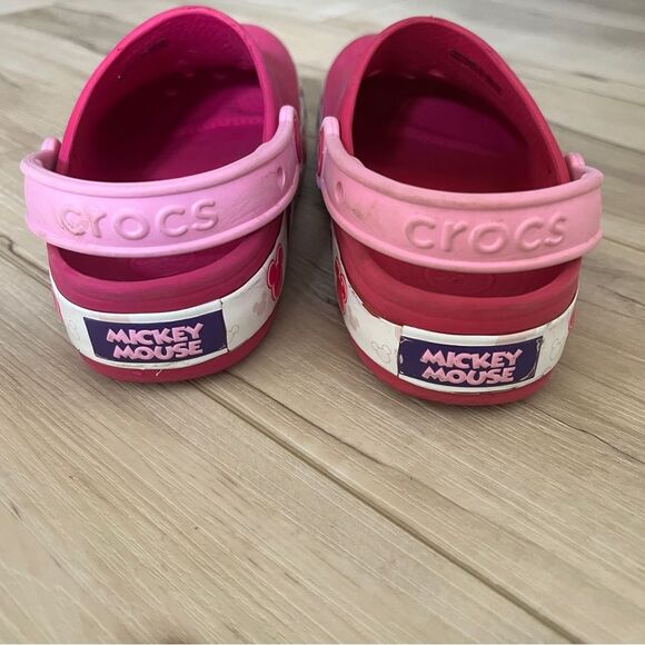 Crocs Crocband Fun Lab Disney Mickey Minnie Mouse Light Up Girls Size 2 - Picture 5 of 5